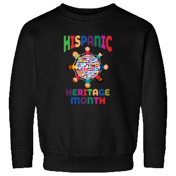 Discover Hispanic Heritage Month Kids Countries Flags World Sweatshirts