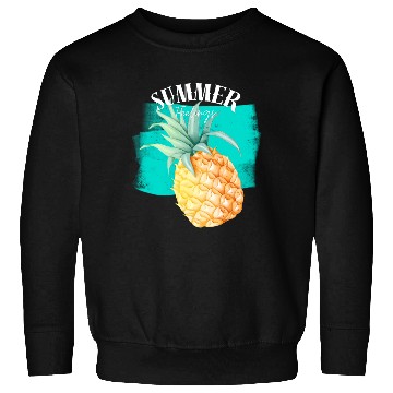 Discover Summer Retro Pineapple Swimming Pool Vacation Gard Sweatshirts