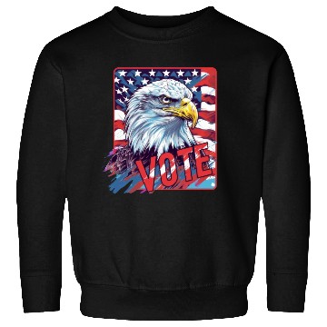 Discover Unique Eagle American Flag Vote US Election 2024 Sweatshirts