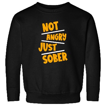 Discover Not Angry Just Sober 2 Sweatshirts