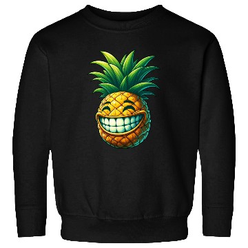 Discover Pineapple fruit summer cartoon smile sweet cool Sweatshirts
