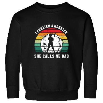Discover Calls Me Softball Dad Funny Daddy Father's Day Sweatshirts