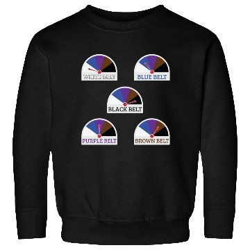 Discover Jiu Jitsu Belts Sticker Sweatshirts