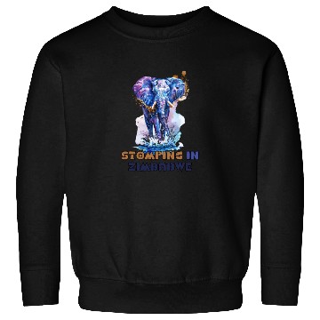 Discover Zimbabwe Elephant Painting Sweatshirts Design