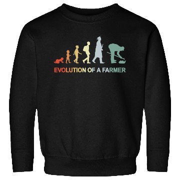 Discover Farmer Kid to Adult Evolution Sweatshirts