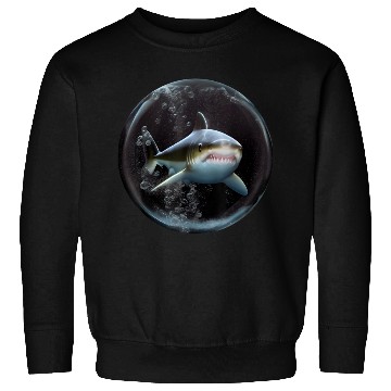 Discover Shark silhouette ocean predator Sweatshirts