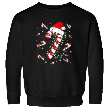 Discover Candy Cane Lights Christmas Sweatshirts
