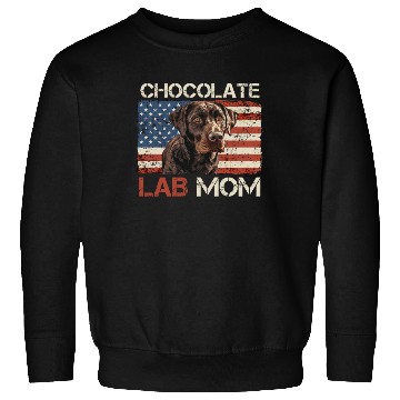 Discover Labrador Retriever CHOCOLATE LAB MOM Labrador Sweatshirts