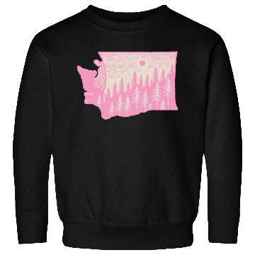 Discover Washington DC Wild Outline State Sweatshirts