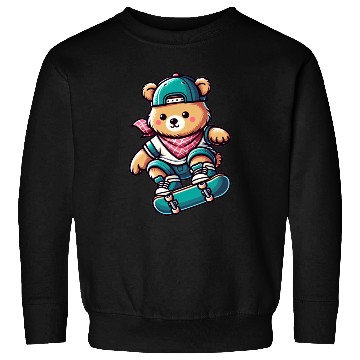 Discover Cute Skater Bear Sweatshirts
