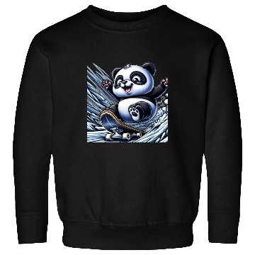 Discover Cute Skater Panda Sweatshirts