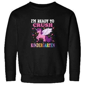Discover Crush kindergarten dabbing unicorn back to school Sweatshirts