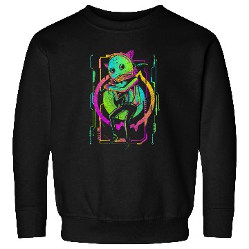 Discover Cyberpunk Technology Tech Manga Sweatshirts