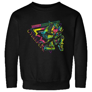 Discover Cyberpunk Cosplay Synthwave Gaming Sweatshirts