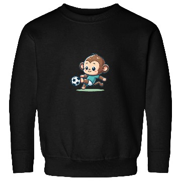 Discover Cute Soccer Player Monkey Sweatshirts