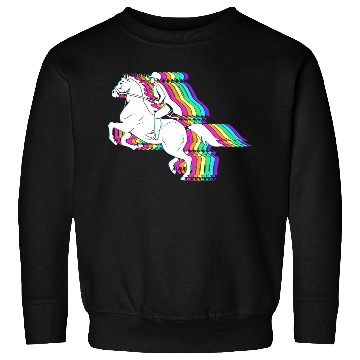 Discover Colorful Horse Equestrian Jockey Horse Racing Sweatshirts