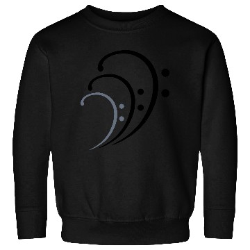 Discover Three Music Bass Clef Notes 3 Cool Sound Symbols Sweatshirts