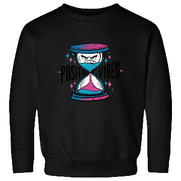 Discover Angry Hourglass with Positive Vibes for Fun Sweatshirts
