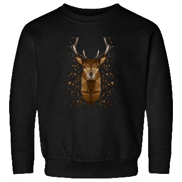 Discover Geometric Stag Art Sweatshirts