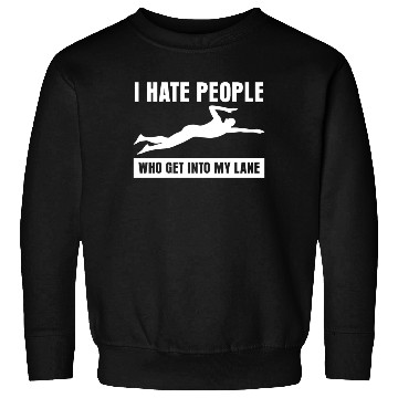 Discover Triathlon Grumpy Swimmer Swimming Sweatshirts