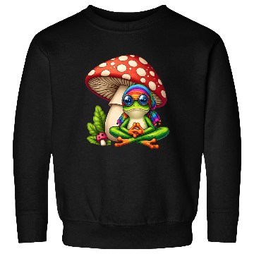 Discover Sweet Mushroom Frog Sweatshirts