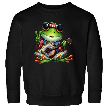 Discover Cute Guitar Frog Sweatshirts