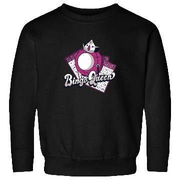 Discover Bingo Queen Professional Caller Daubers Bingo Sweatshirts