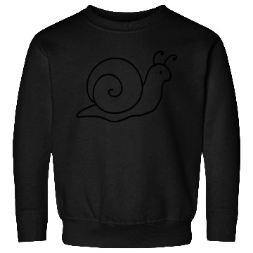 Discover Minimalistic Snail Sketch (black) Sweatshirts