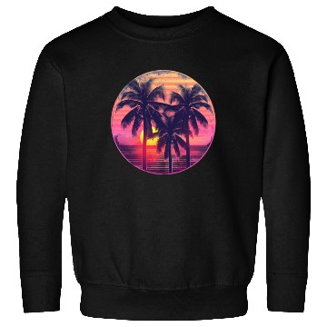 Discover Palm Trees In The Sunset Sweatshirts