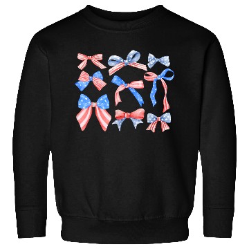 Discover Red White Blue American Coquette Sweatshirts