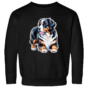 Discover Bernese Mountain Dog Watercolor Sweatshirts