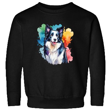 Discover Border Collie Watercolor Sweatshirts
