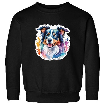 Discover Border Collie Watercolor Sweatshirts