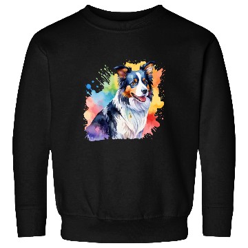 Discover Border Collie Watercolor Sweatshirts