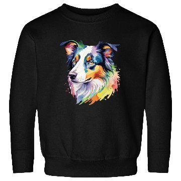 Discover Border Collie Watercolor Sweatshirts