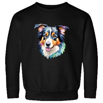 Discover Border Collie Watercolor Sweatshirts