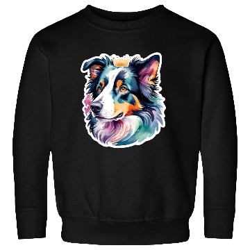 Discover Border Collie Watercolor Sweatshirts