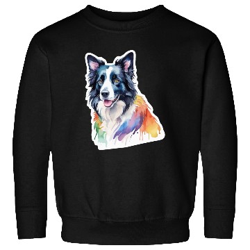 Discover Border Collie Watercolor Sweatshirts
