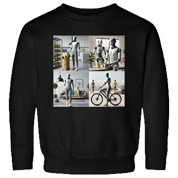Discover Robot Busy Being Human Sweatshirts