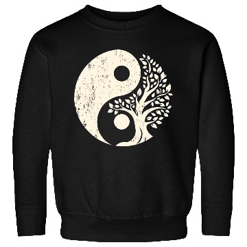 Discover Nature's Balance: Yin Yang Tree of Life Sweatshirts