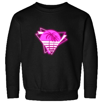 Discover Neon Paradise: Vibrant Palm Design Sweatshirts