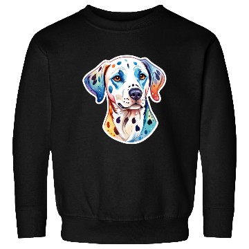 Discover Dalmatian Dog Watercolor Sweatshirts