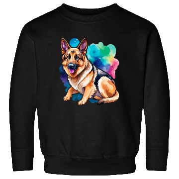 Discover German Shepherd Watercolor Sweatshirts