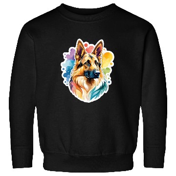 Discover German Shepherd Watercolor Sweatshirts
