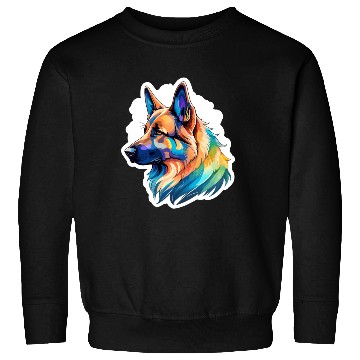 Discover German Shepherd Watercolor Sweatshirts