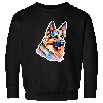 Discover German Shepherd Watercolor Sweatshirts