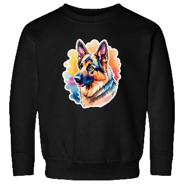 Discover German Shepherd Watercolor Sweatshirts