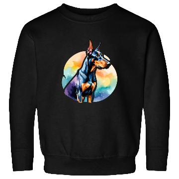 Discover Dobermann Watercolor Sweatshirts