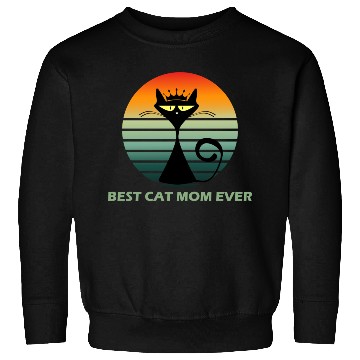 Discover Best cat mom ever Pets cute Funny lovely cat Sweatshirts