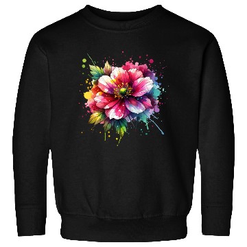 Discover Colorful abstract flower blossom Sweatshirts